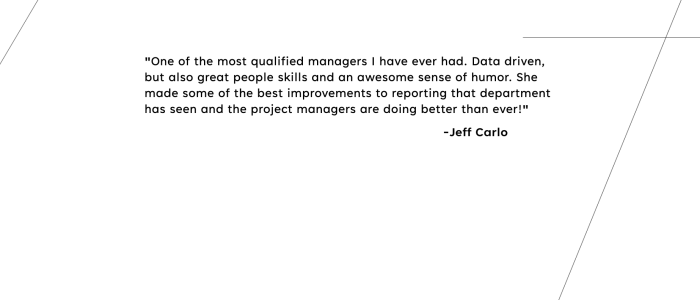 Sofia Zelenova testimonial from Jeff Carlo
